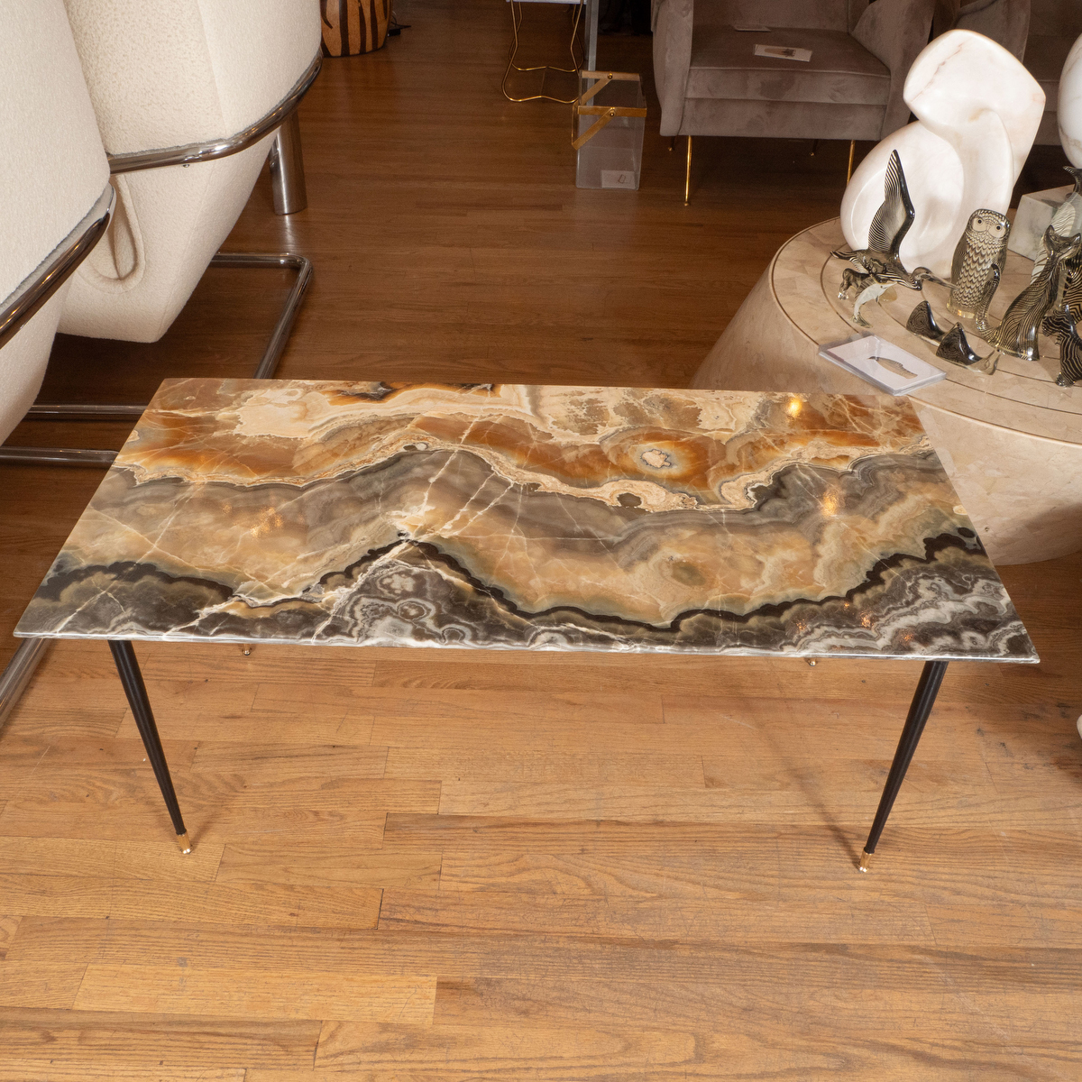 Rectangular quartz coffee table Coffee Tables John Salibello